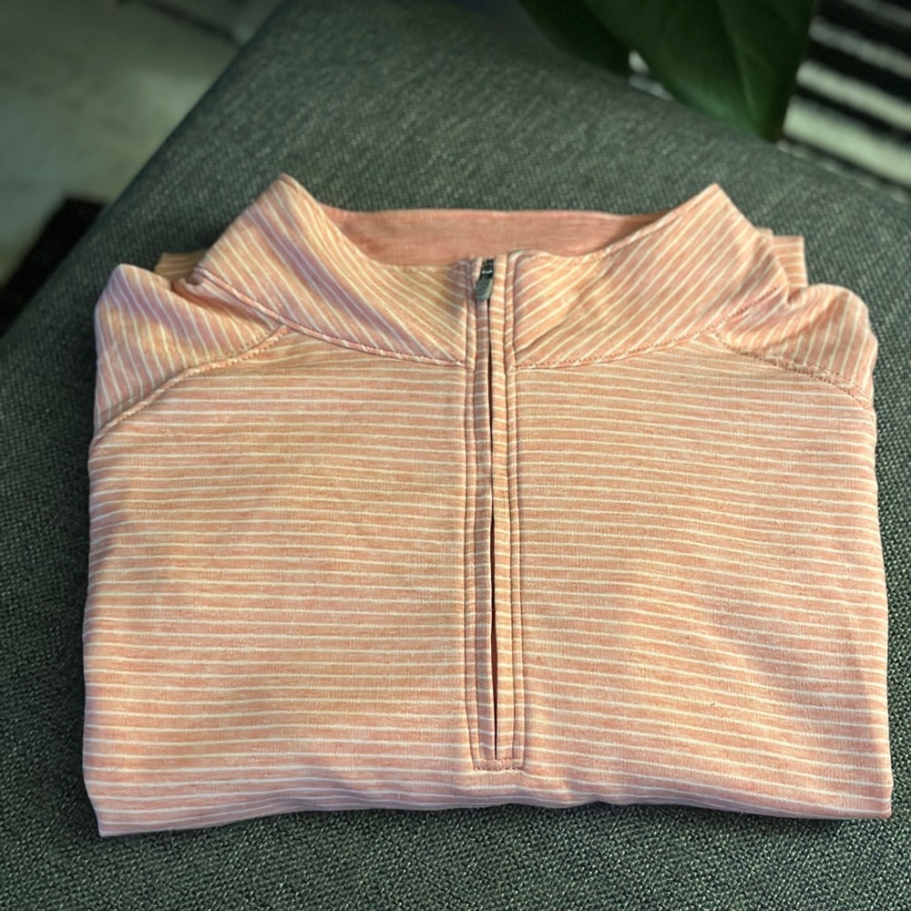 Peter Millar Pink Half-zip Polo
